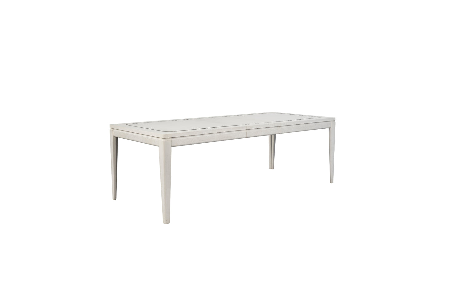 Vanilla Leg Table with Metal Inlay