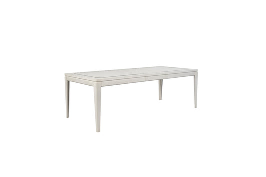 Vanilla Leg Table with Metal Inlay