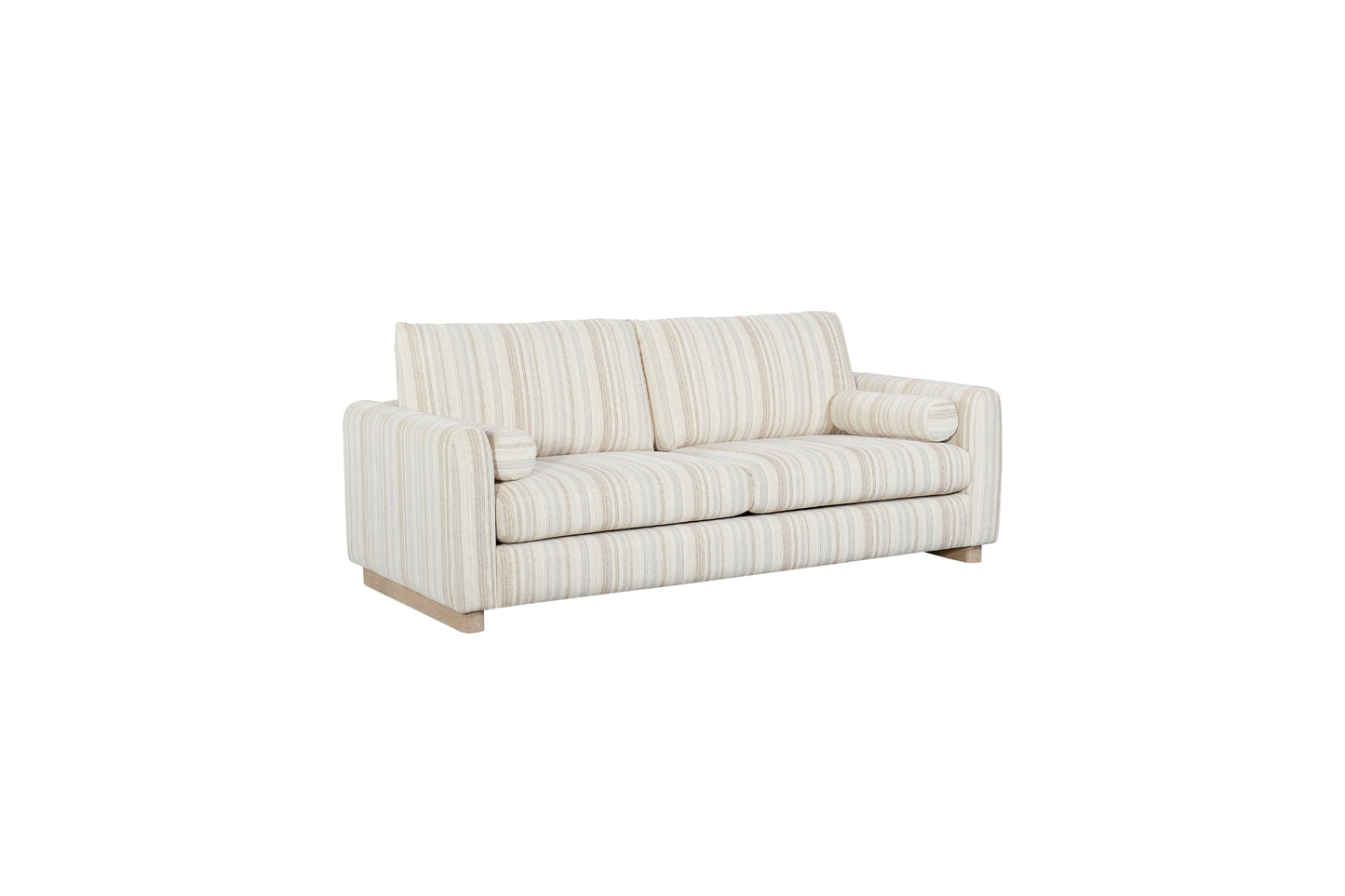 Oyster Loveseat with 2 Bolster Pillows