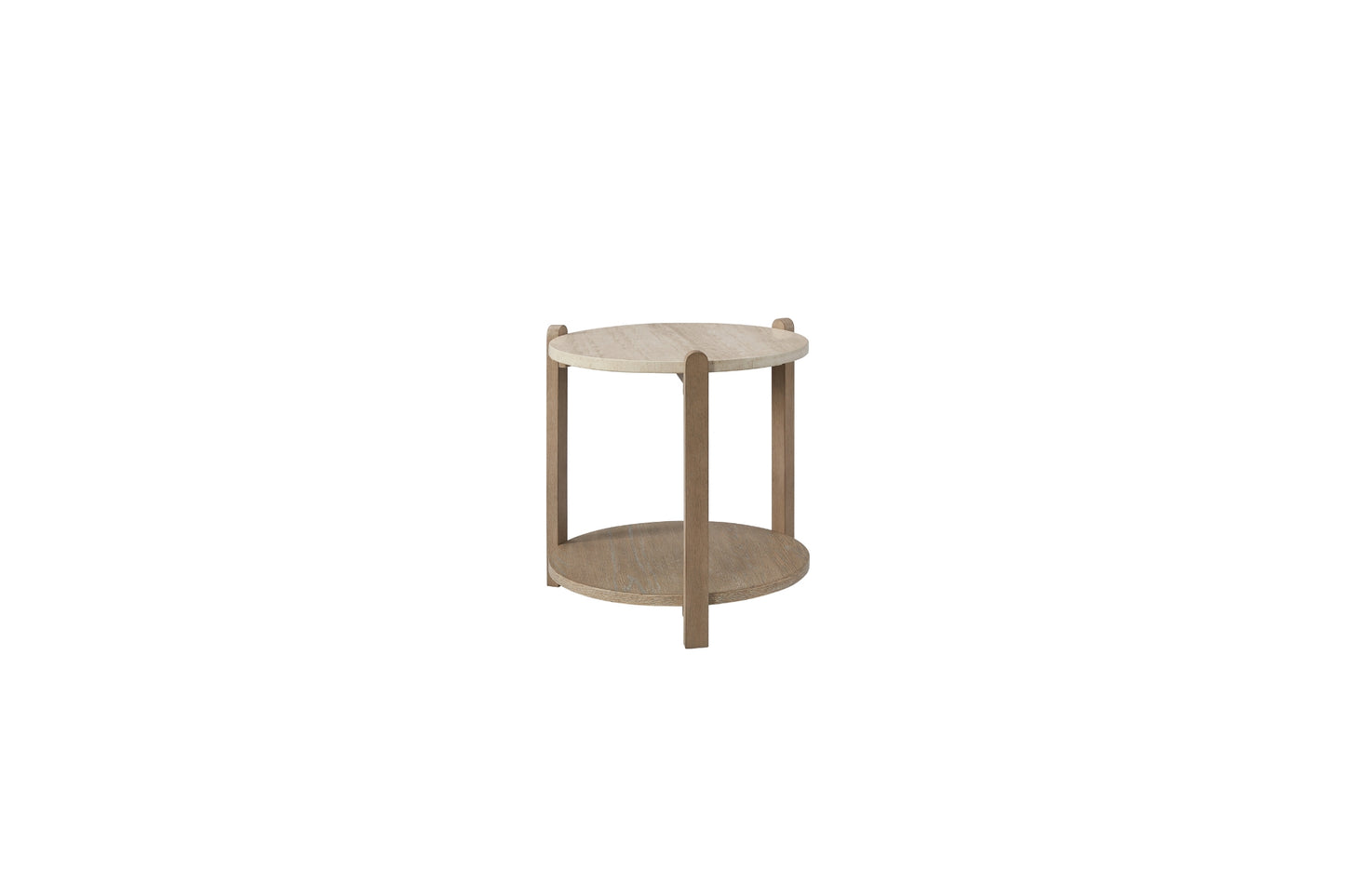 Toffee Stone Top End Table