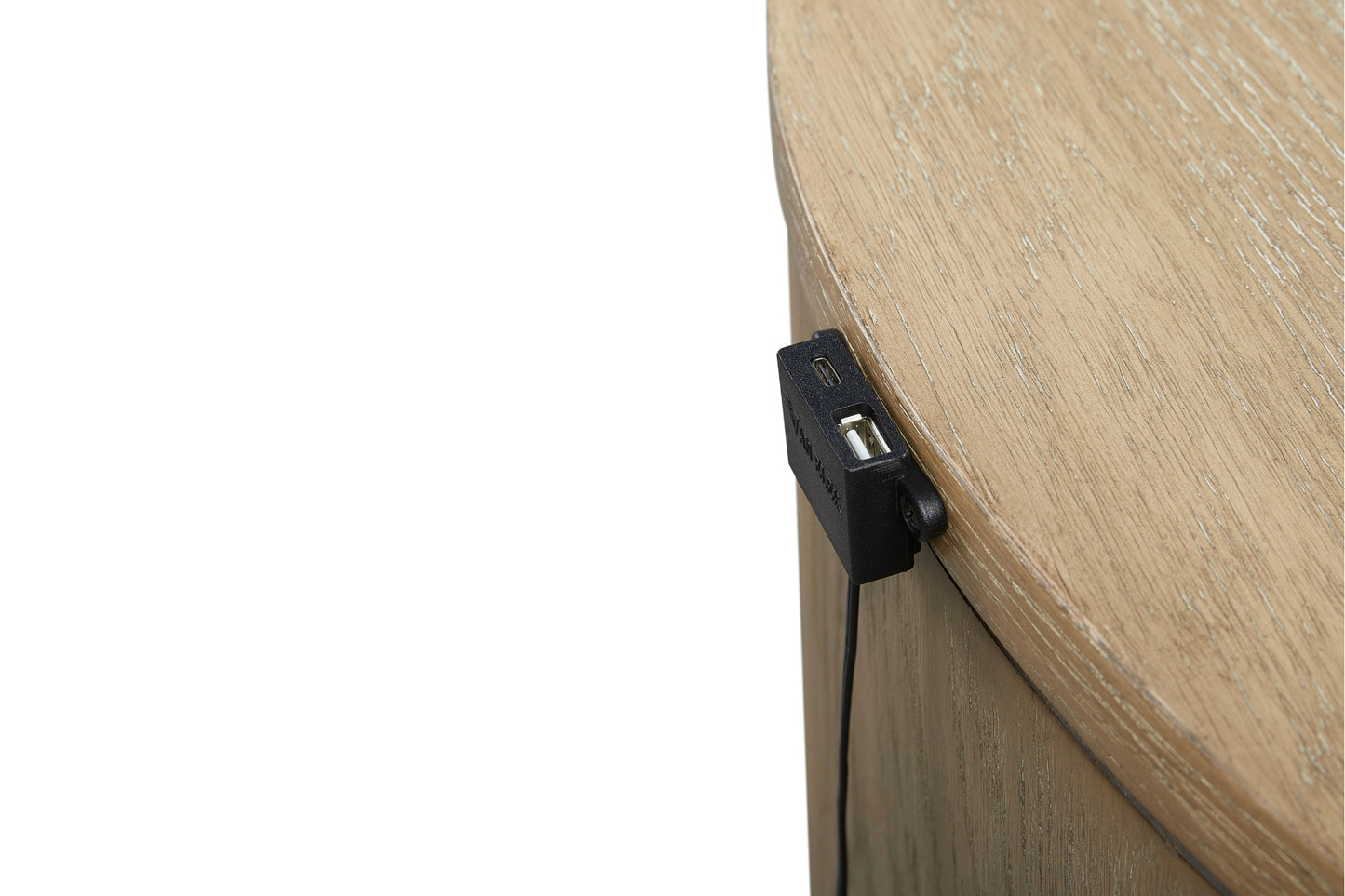 Toffee Oval Nightstand