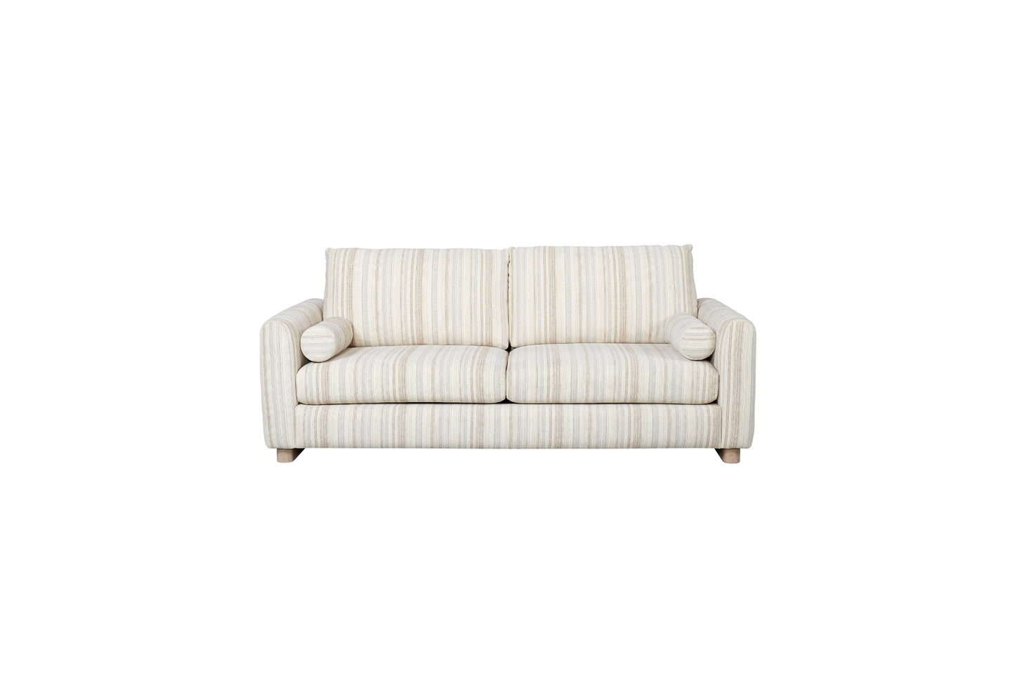 Oyster Loveseat with 2 Bolster Pillows