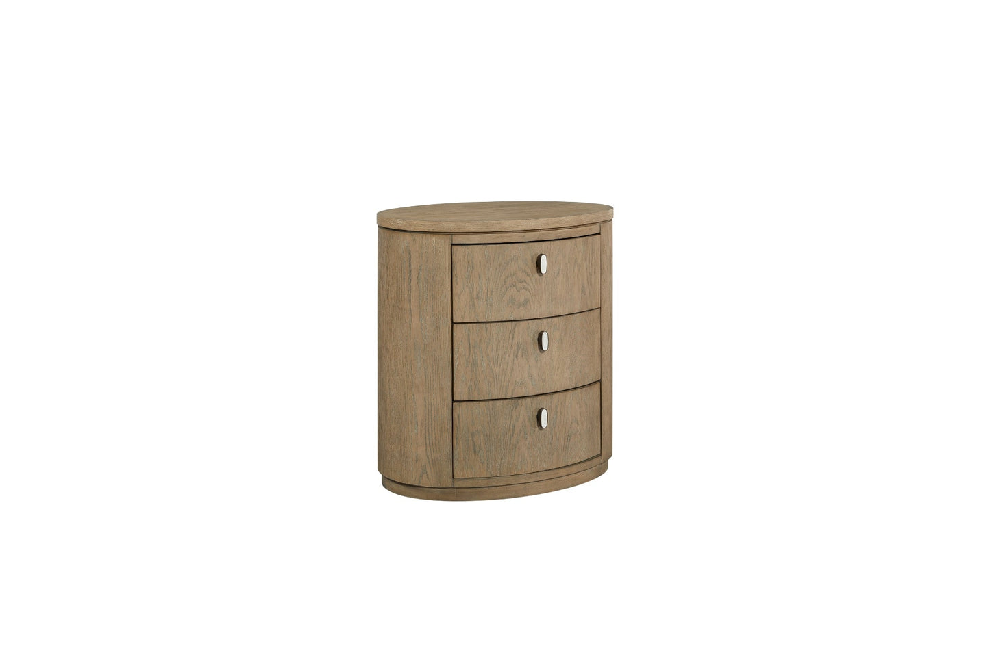 Toffee Oval Nightstand