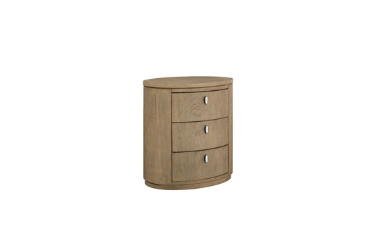 Toffee Oval Nightstand