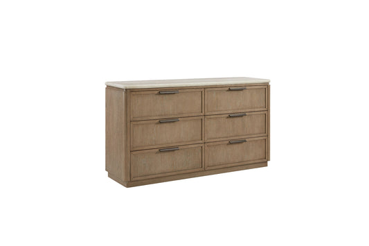 Toffee Dresser with Oak Veneer Drawer Fronts